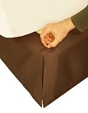 Veratex Hike-Up-Your-Skirt Cal King Bedskirt, Chocolate