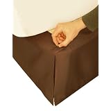 Veratex "Hike-Up-Your-Skirt" Queen Bedskirt, Chocolate
