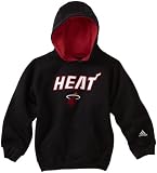 NBA Youth Miami Heat Pullover Hoodie - R28C8Ehe (Black, Small)