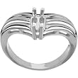 14K White Gold Mother's Ring - 2 Gemstone -- YOU CHOOSE THE COLORS!