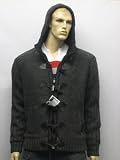 Lambretta Knitwear Sherpa Duffle Hoody in Charcoal
