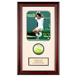 Michael Chang Shadowbox with Autographed Tennis Ball
