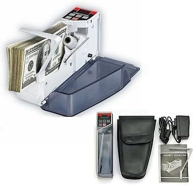 Mini Portable Cash Count Money Currency Counter Counting Different Bill