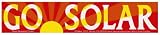 Go Solar. -Bumper Sticker.