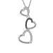 FOJO's Black Diamond Triple Heart Pendant (.06 ct. tw.)