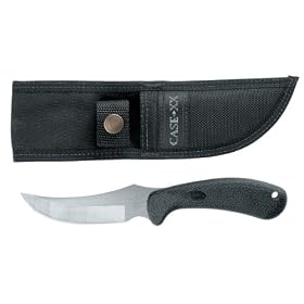 Case Cutlery 362 Case Ridgeback Hunter with Stainless Steel Fixed Blade and Black Zytel handle   Black
