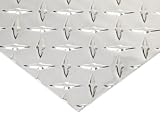 Aluminum 3003-H22 Diamond Tread Plate, 0.125" Thick, 12" x 12"