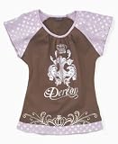 House of Dereon Girls Flutter Sleeve Top