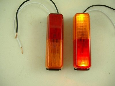 2 Red Amber LED