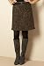 Info/Buy Belted Tweed Skirt with Wool