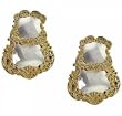 Dangling Drop Earrings Crafted in 14K Yellow Gold & Sterling Silver