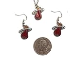 Miami Heat Necklace and Dangle Earring Charm Set NBA