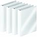 Wilson Jones Heavy Duty Round Ring View Binder with Extra Durable Hinge, 1 Inch, 363 Series, Customizable, White, 4 Pack (W70363-14), W70363-14W