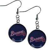 MLB Atlanta Braves Charm Dangle Earrings