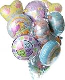 One Dozen Mylar Balloon Bouquet, New Baby - B000MD9D3U