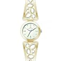 Clyda - CLA0439PTIW - Montre Femme - Quartz Analogique - Cadran Argent - Bracelet M&eacute;tal Dor&eacute;
