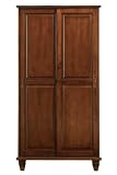 Chesterfield Media Cabinet With 2 Sliding Wood Doors