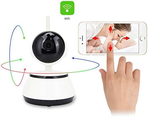 Wifi Baby Video Camera Wireless IP Security Monitor Camera Remote Control Security IP Camera with Night Vision, ONVIF, Motion Detection & Alarm Push Function, Remote View Via Smart Phone Tablet PC