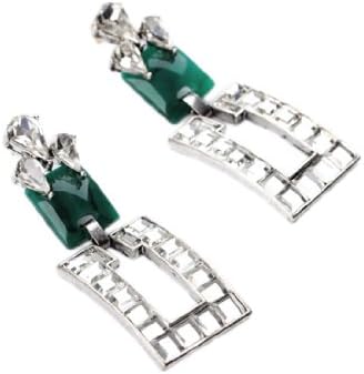 PHENIX DAN Vintage Statement Crystal Earrings for Women