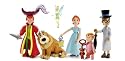 Famosa - Figurine - Figurine - Mega  Peter Pan : Peter Pan, Wendy Et Ses 2 Fr&ecirc;res + Chien + F&eacute;e Clochette
