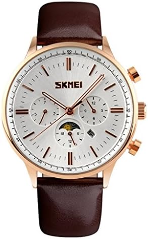 High Class Business Type Brown Mens Waterproof Wrist Watches