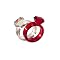 Acrylic Diamond Silhouette Ring Set Smk-Red 8