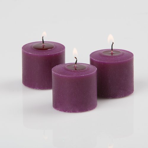Set of 24 richland votive candles purple mulberry scent…