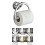 KOHLER K-12157-CW Fairfax Toilet Tissue Holder, Polished Chrome with White Accents