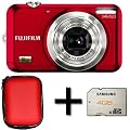 Fujifilm FinePix JX530 Red + 4gb Memory + Case (14MP, 5x Optical Zoom) 2.7 inch LCD