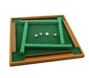 Folding mahjong table with mini mahjong full set anywhere 