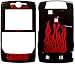 Red Fire - Motorola Q Protective Hard Case / Moto Q Snap on Hard Case Fa