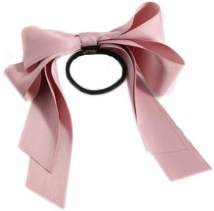 JSDY Women's Butterfly Bow Knot Ribbon Hair Band Rope Large Pink
