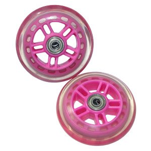 2 98mm Pink Razor Scooter Wheels