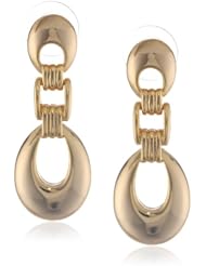 Anne Klein "Classic Date" Link Drop Earrings