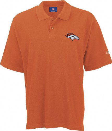 Denver Broncos Reebok Orange RA Polo Shirt