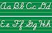 ALPHABET LINES CONTEMPORARY CURSIVE