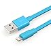 [ Apple MFI Certified] yellowknife Lightning to USB Sync Charger Data Cable Cord Data 3.3ft / 1m for iPhone 5 5S 5C,iPad (Air/4th generation),iPad mini,iPod (7th generation),iPod touch (5th generation)&iPod nano(7th generation) (Aqua)