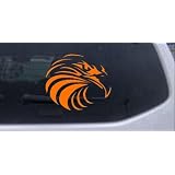 6in X 5.2in Orange -- Tribal Eagle Animals Car Window Wall Laptop Decal Sticker by Rad Dezigns