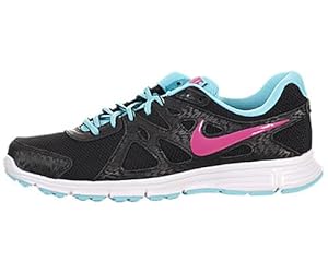 Nike Women's Revolution 2 - Black / Vivid Pink-Polarized Blue-White 8 B