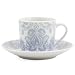 Price Comparison : Periwinkle Floral Espresso Cup & Saucer Demitasse set, Service for 6