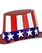 Uncle Sam Hi-Hat Patriotic Costume Accessory
