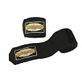 Profi Boxbandagen 2,50m lang / 2er Set inkl. Gebrauchsanleitung (Wickeltechnik) s/w, Schwarz