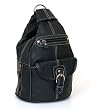 Convertible Back Pack Purse, Mid Size Tear Drop Shoulder Bag, Backpack, Sling Bag. Genuine Leather