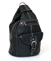 Convertible Back Pack Purse, Mid Size Tear Drop Shoulder Bag, Backpack, Sling Bag. Genuine Leather