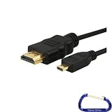 Gizmo Dorks High Speed Micro HDMI Cable (6 Feet) with Carabiner Key Chain for the Pandigital Nova 7 inch Tablet eReader
