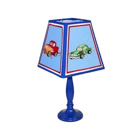 RACE CAR table LAMP boys KIDS racecar BEDROOM decor