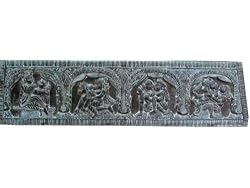 Erotic Hand Carved Kamasutra Headboard Wall Panel 72 Inch