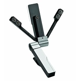 Franklin Firefly 5 LED Booklight with FlexVue Technology, Black/Silver (DBL-3005)