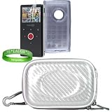 Flip Mino HD 2nd Generation Flip Video TPU Camera Carrying Case Pouch Sleeve-- ( WHITE ) + SMOKE TPU Flip Mino HD 2G Skin + Flip Mino HD 2G Screen Protector + Vangoddy tm, Live*Laugh*Love wrist band!!!