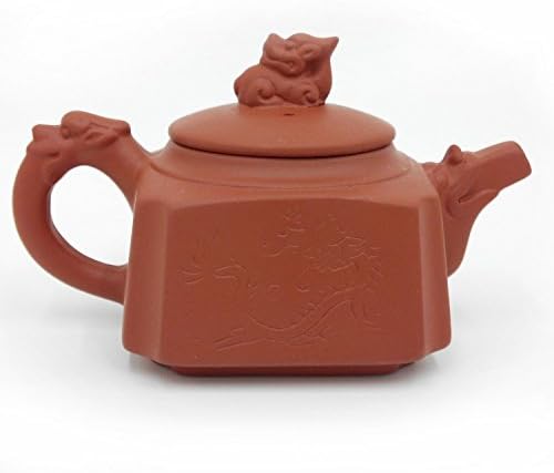 Square Are Recommended, the Chinese Dragon Kung Fu Tea Pot,red